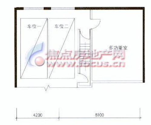 岭南新世界精品叠加复式地下车库及多功能室平面户型 岭南新世界户型图